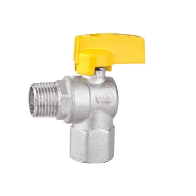 South American Market DN15 Butterfly Handle Oil &amp; Gas Brass Ball Valve Natural