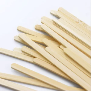 Spot supply Disposable different size paper wrapped wooden coffee stirrer With Single Wrapped