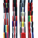 Spot wholesale stripe rubber band clear color elastic belt color inner belt
