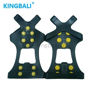 Spring Rubber Ice Crampon 6 Cleats Ice Gripper For Shoes And Boots Snow Shoes Safety Shoes Slip Grip