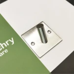 Square single  hanging hook metal wall door stainless steel towel hook