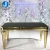 Import Stainless steel dining room furniture mirrored dining table glass mirrored wedding dining tables from China