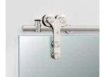 Stainless Steel Triangle Strap Rolling Barn Door Hardware Kit for glass door Hexagon style Sliding Barn Door accessories