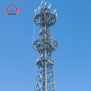 steel lattice 5km tower 3 legs tubular wifi gsm cell microwave radio telecommunication towers