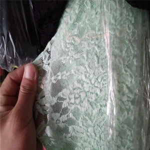 stock stretch jacquard ground net nylon spandex elastic lace fabric for lingerie