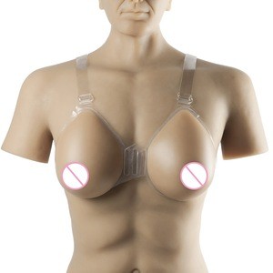 Strap-on Full Silicone False Boobs Drag Queen Breast Forms Suit