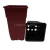 Import Strong Plant Grow Pots Plastic Pot Nursery Wholesale Wholesale Glowing Flower Square Plastic Home Garden Plant Pot Not Support from China
