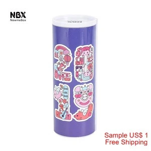 Students Favorite Cylindrical Designed 2 Layer Personalized Pencil Case