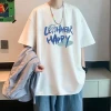 Summer 2023 second hand clothes t-shirt youth t-shirts over size women direct to garment printer t-shirt