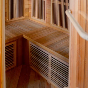 Sunrans 4 people 3 KW Hemlock wood far Infrared dry sauna room