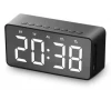 Super Mini Magnetic YZ506 10W power Bluetooth 5.0 clock radio bluetooth speaker for working on the desk