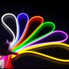 Super Slim Outdoor Indoor Silicone Colored Tube DIY SMD5050 Colored Flex LED Neon RGB Lights Strip