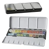 Superior/set - 12/24/36/48 colours professional transparent pigment solid watercolor paint with water ink brush set