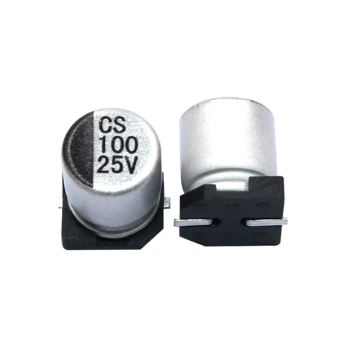 Surface Mount SMD Electrolytic Capacitor 25V 100uF Chip Capacitor