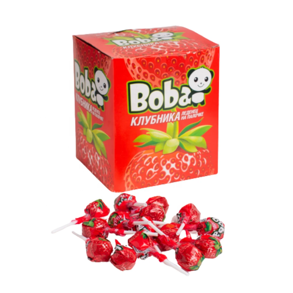 Sweet Candy Lollipop Boba strawberry flavor
