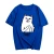 T-008 Wholesale cool design short sleeve printed cute cat plain women t shirt