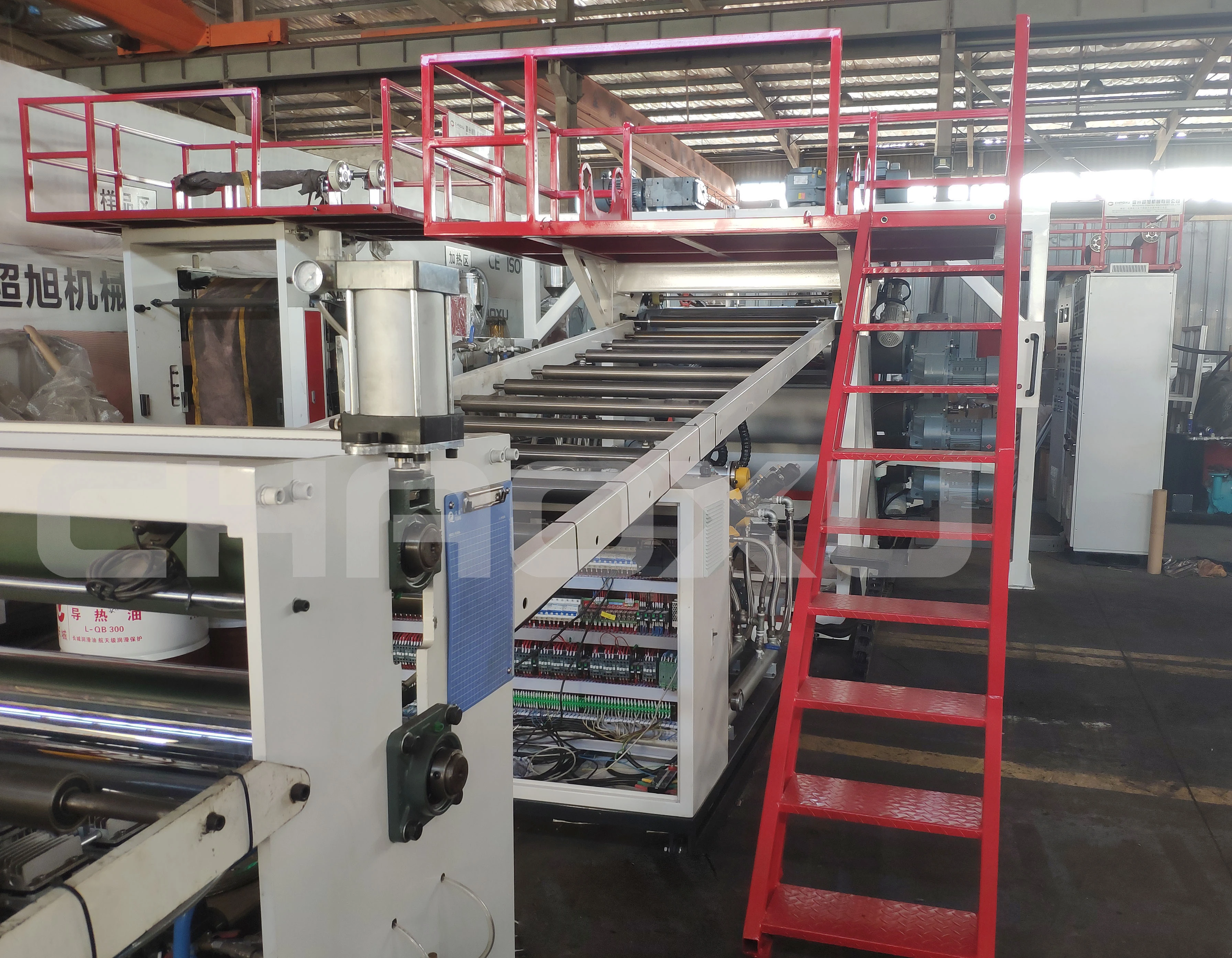 Taiwan Quality PC ABS Trolley case Sheet Machine in Production