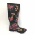 Import Tall Printed Flower Vulcanized Rubber Rain Boots for Women from China