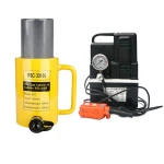 the hydraulic jack hollow ram hydraulic jack  with gauge for belt