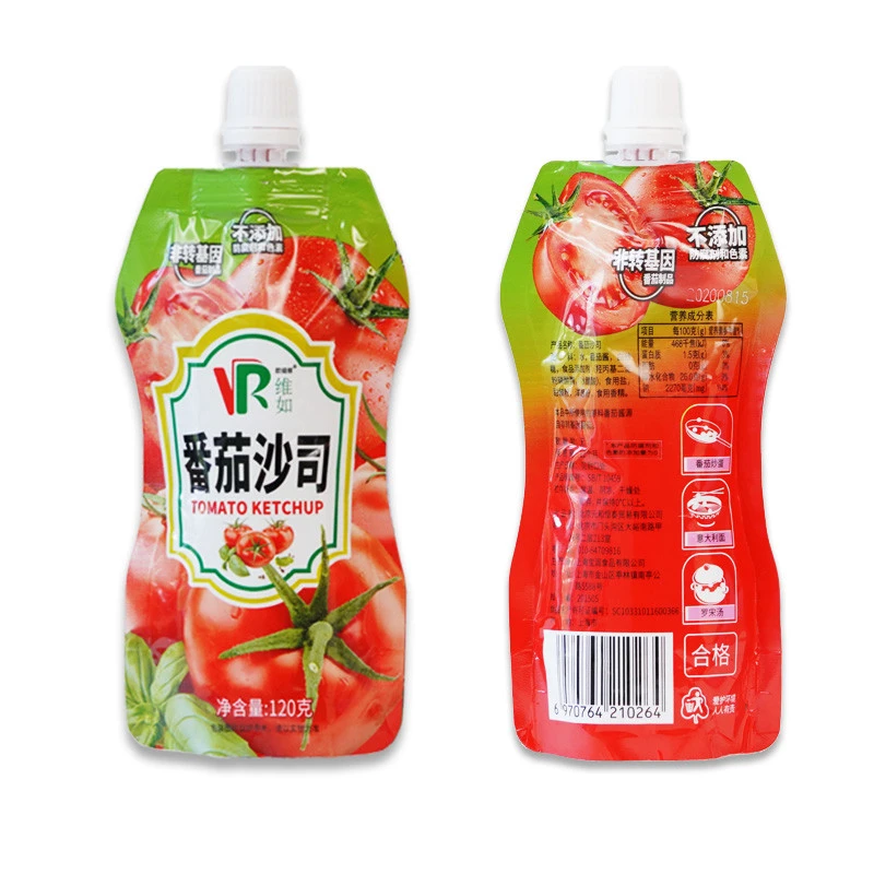 Top seller cheap price aseptic packaging 120ml tomato sauce
