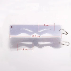 Transparent Professional Silicone Eyebrow Makeup Shaping Stencil Eye Brow Shape Measuring Tool Permanent Cosmetic Tattoo