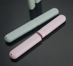Travel plastic colourful portable toothbrush holder box