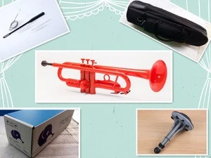 TROMBA Plastic Trumpet - RED