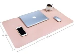 Ultra Thin Waterproof PU Leather Mouse Pad, Dual Use Desk Writing Mat