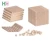 Import Unfinished Wooden Cubes DIY Crafts Natural Material Raw Blocks from China