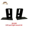 universal led work light mount kits A Pillar pod light Windshield Mounting Brackets for Offroad JEEP JK series auxiliary lights