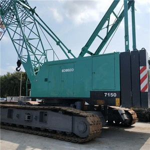 used kobelco 7150 hyundralic crawler crane made in Japan , hot sale p&h 150 ton crane with low price for sale