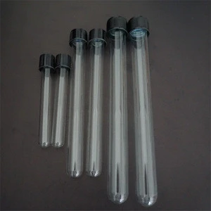 various glass/plastic test tube with various cork/stopper/lid/cap