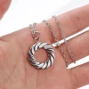 Versatile Manufacture Fashion Jewelry Thread Stainless Steel Long Pendant Necklace Sweater Chain
