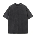 vintage style oversized acid wash streetwear distressed t-shirts 100% cotton plus size mens t shirts