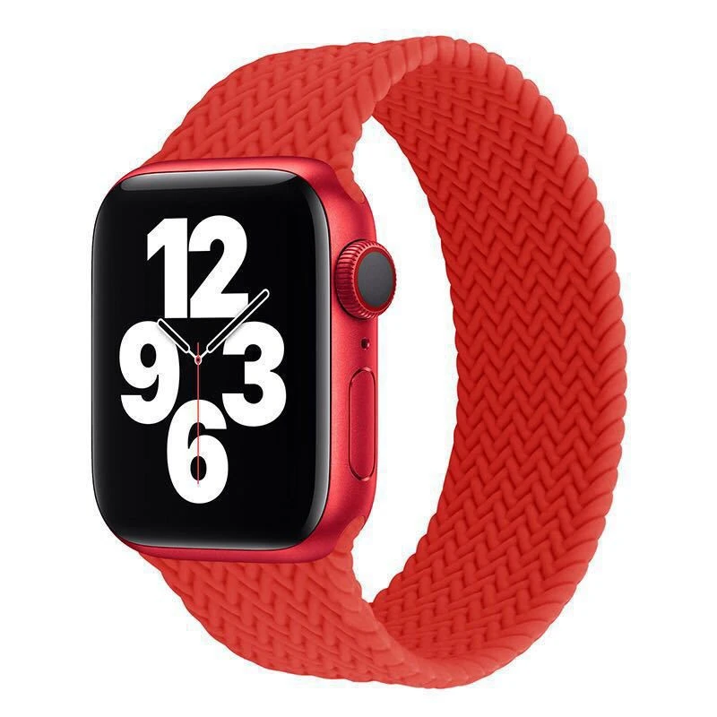 Watchbands for Apple Watch 5/4/3/2 38mm 42mm silicone Solo Loop Braided Strap for iwatch SE Series 6 Bands 40mm 44mm accessories