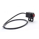 Waterproof on-off rocker switch with mounting hole and wire for Motorcycle