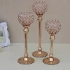 Wedding decoration table centerpieces metal crystal candle holder