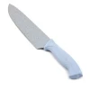 Wheat straw handle kitchen knife with non stick marble coating Kitchen knives set acrylic knife block