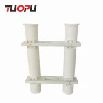 White And Black Plastic PVC Fishing Rod Holder Rack