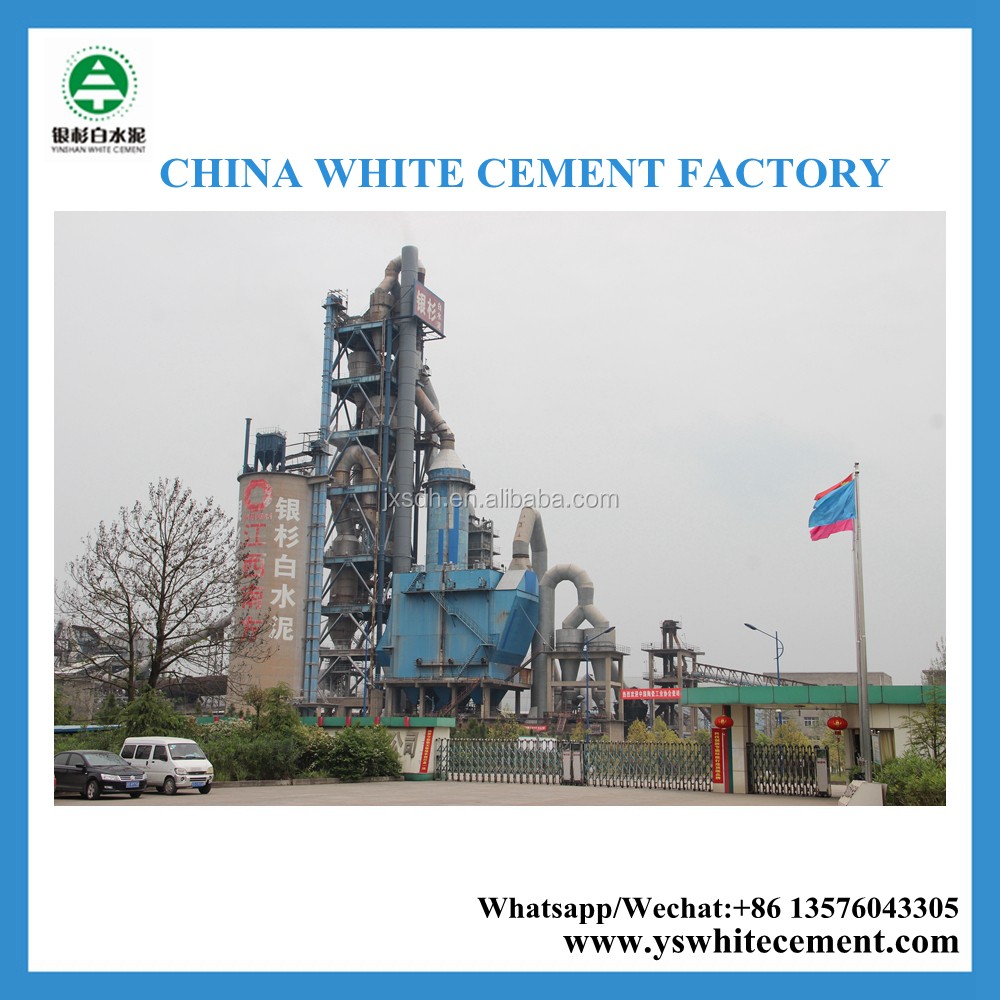 White ordinary portland cement factory in China