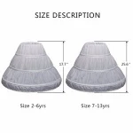 white petticoat for girls underskirt crinoline petticoat kids slip girls 3 hoops crinoline