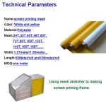 White Screen printing mesh