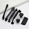 Wholesale American Style Modern Cabinet Furniture Simple Black Aluminum Wardrobe Handles Knobs Kitchen Cabinets Pull