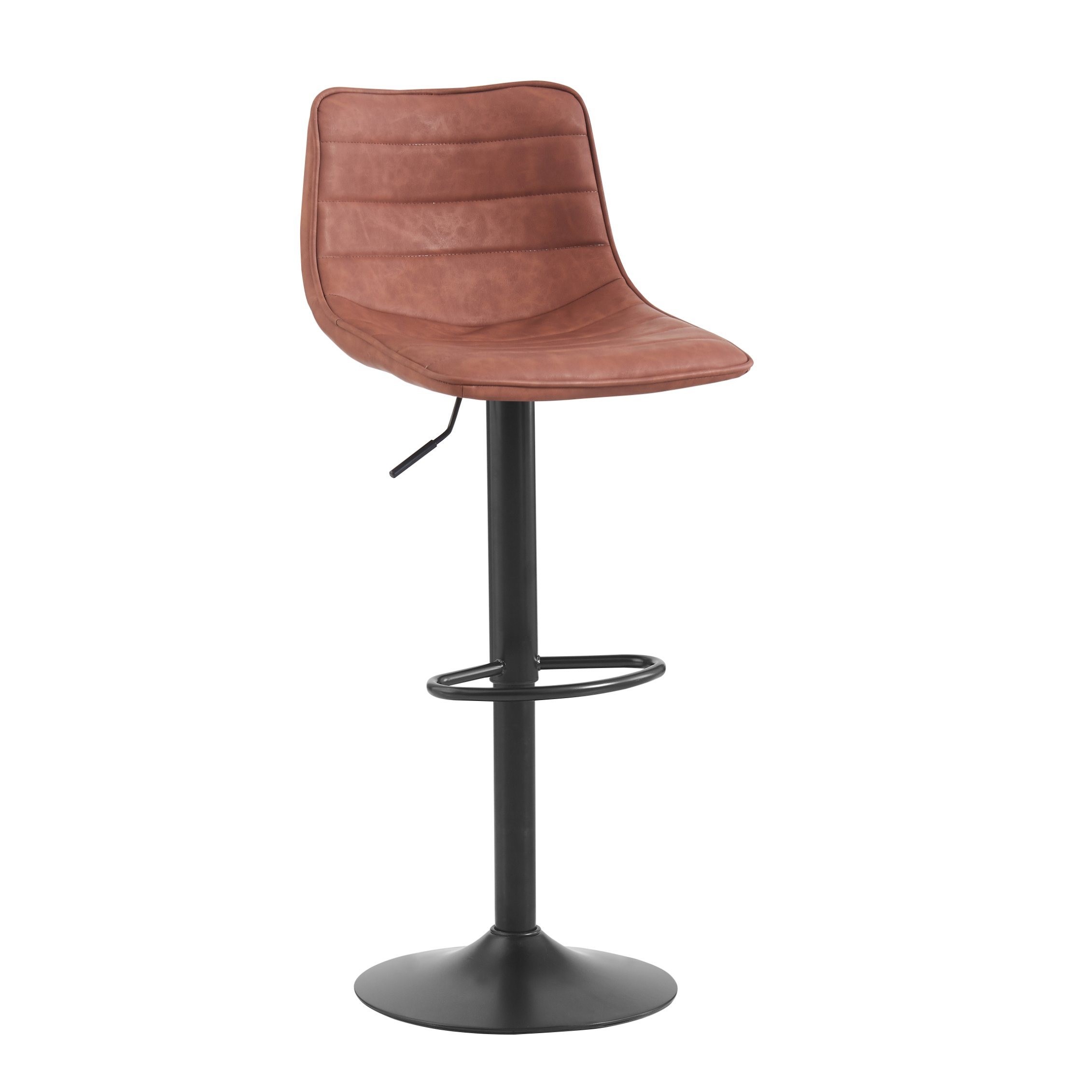 Wholesale Best Modern High Quality Leather Seat Counter Bar Stool Chair with Back for Sale