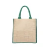 Wholesale  christmas  tote hemp bag custom  jute bag shopping  grocery shopping bag reusable manufacturer