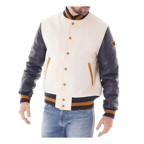 Wholesale Custom latest designs Long Sleeve Baseball Varsity Jacket Men Plain Blank Varsity Letterman Jackets