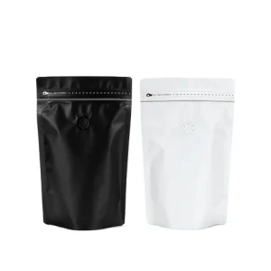 Wholesale Custom Printing  250g 500g 1kg Moisture proof Coffee Tea Bags Zipper Aluminum Foil Square Bottom Bag With Valve