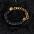 Import Wholesale Custom Stainless Steel Jewelry Bracelet Fashion Volcanic Stone Jewelry Skull Bracelet from China