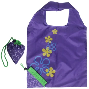 Wholesale custom variety of fruit shape shopping bags foldable grape tote bag