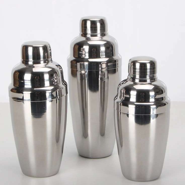 Wholesale Customize Mixer Home Bar Cocktail Shaker Stainless Steel Metal Wine Drink Shaker